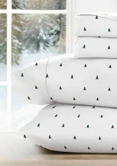 Ultra Soft Pine Tree Patterned Christmas Sheet Set