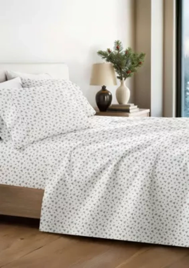 Ultra Soft Winter Berries Patterned Christmas Sheet Set