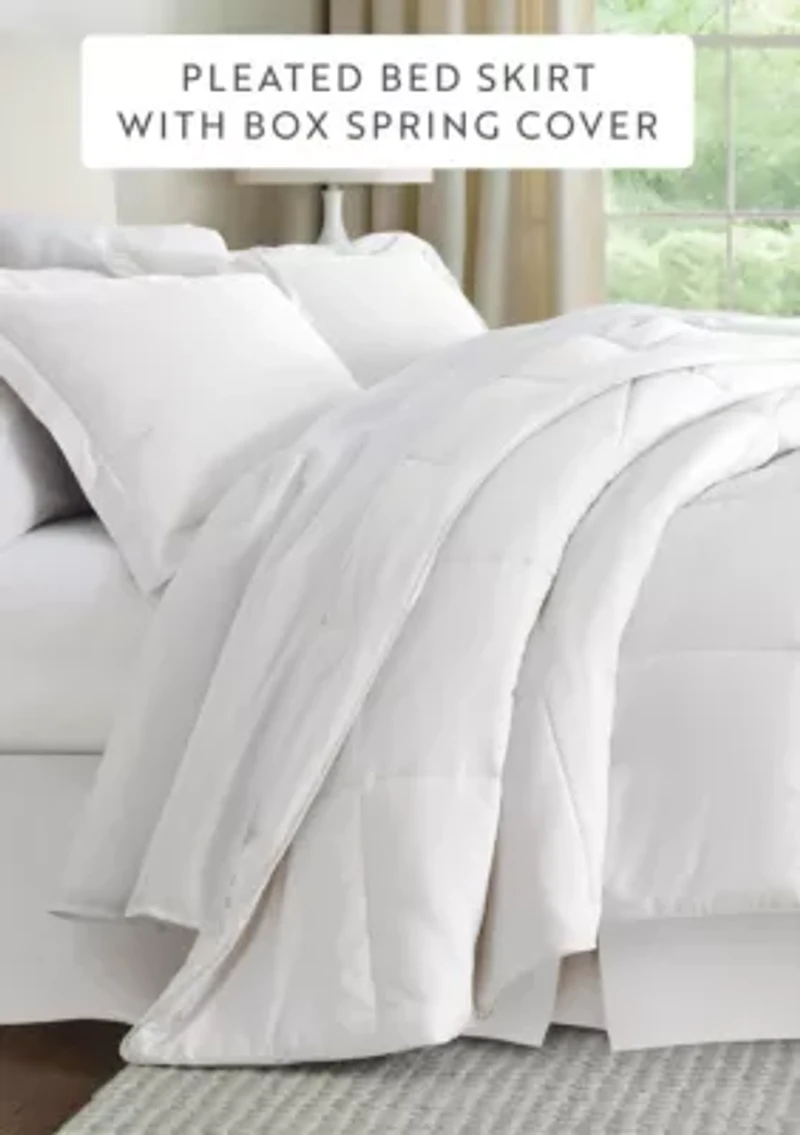 Premium Pleated Dust Ruffle Bed Skirt