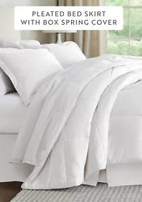 Premium Pleated Dust Ruffle Bed Skirt