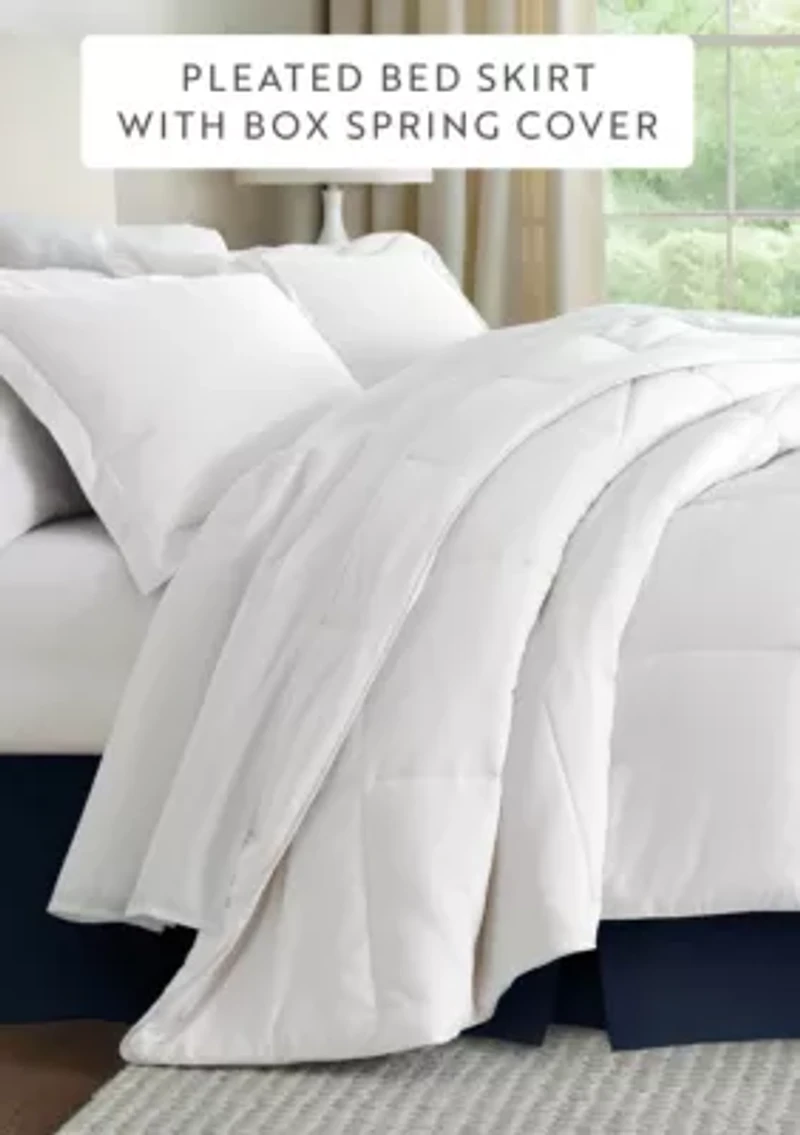 Premium Pleated Dust Ruffle Bed Skirt