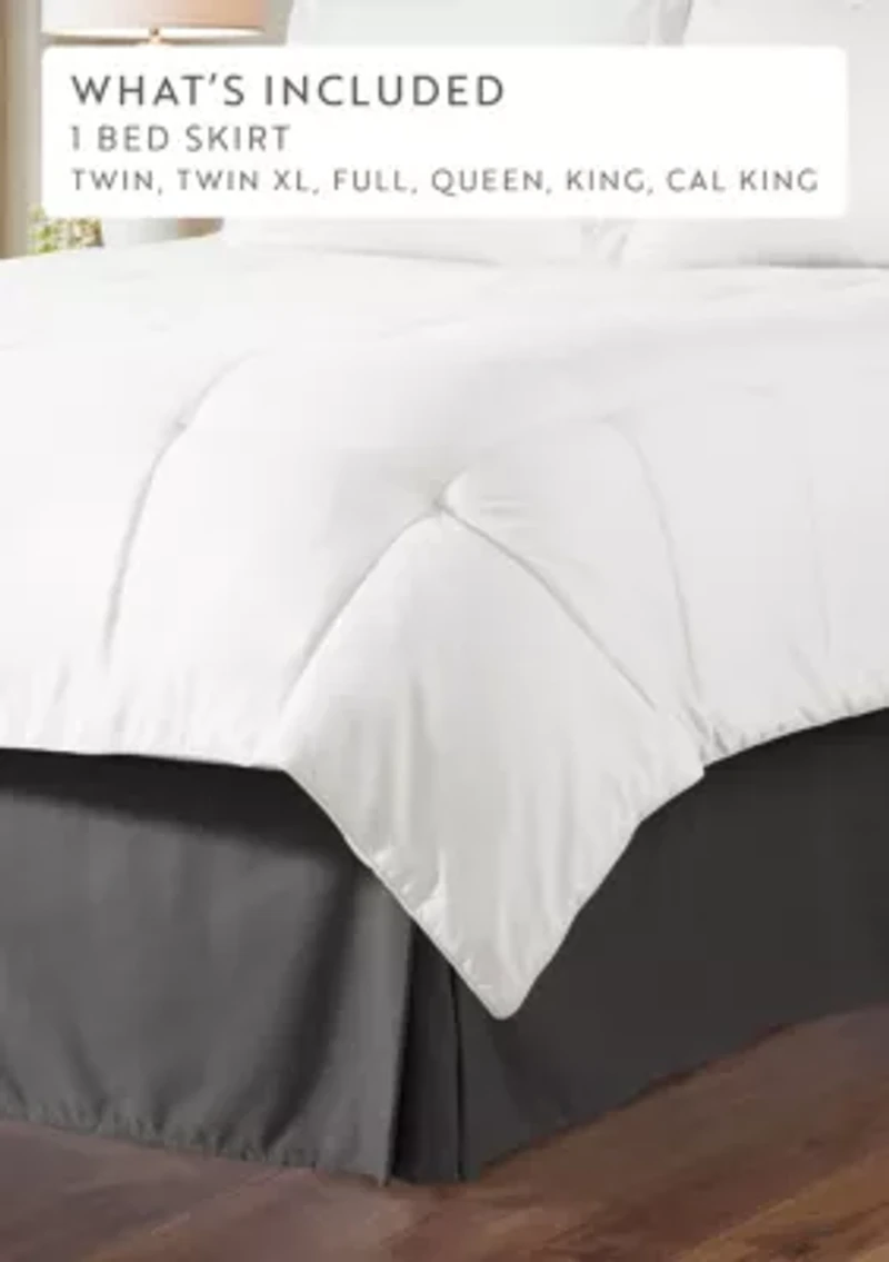 Premium Pleated Dust Ruffle Bed Skirt