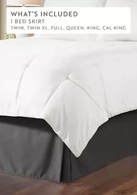 Premium Pleated Dust Ruffle Bed Skirt