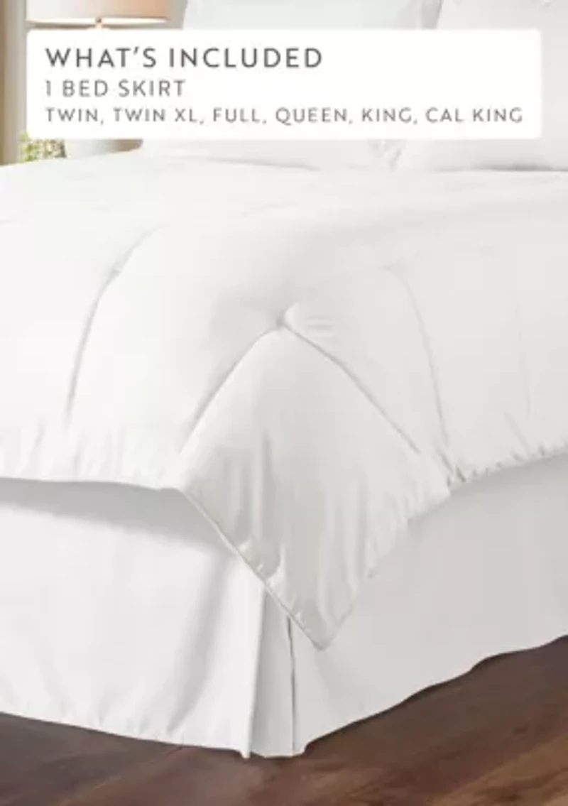 Premium Pleated Dust Ruffle Bed Skirt