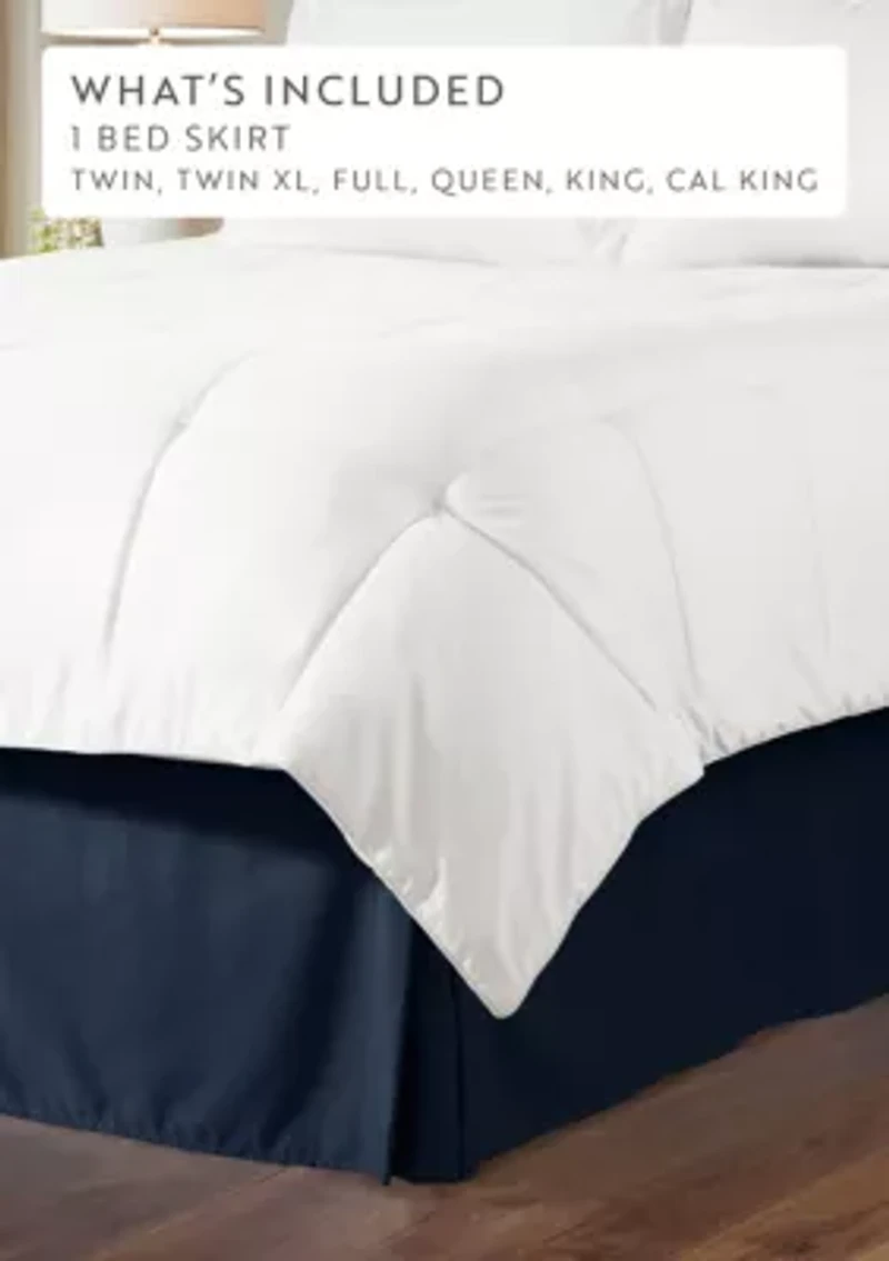 Premium Pleated Dust Ruffle Bed Skirt