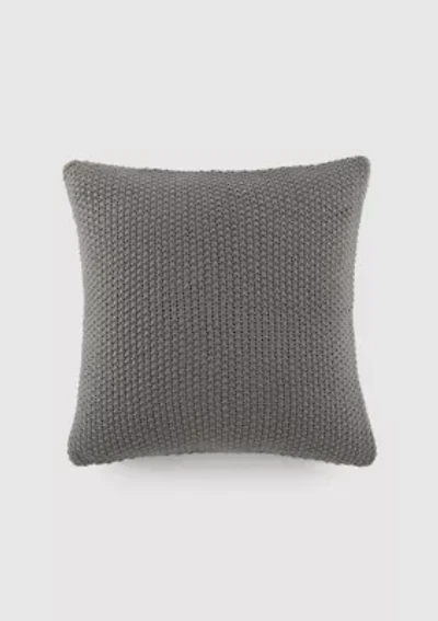 Seed Stitch Knit Décor Throw Pillow