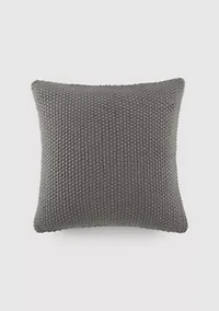Seed Stitch Knit Décor Throw Pillow