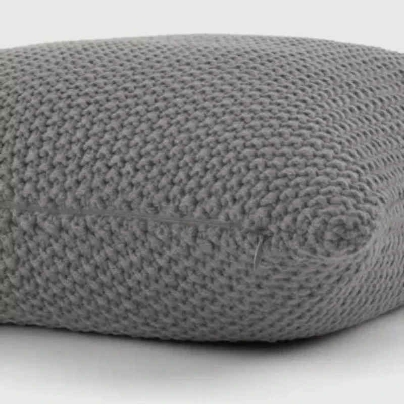 Seed Stitch Knit Décor Throw Pillow