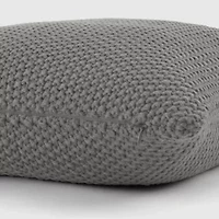 Seed Stitch Knit Décor Throw Pillow