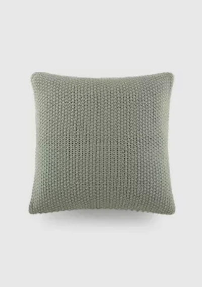 Seed Stitch Knit Décor Throw Pillow