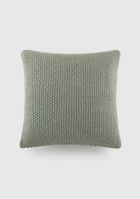 Seed Stitch Knit Décor Throw Pillow