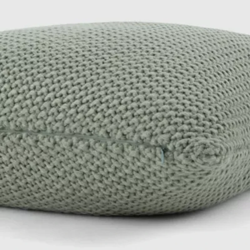 Seed Stitch Knit Décor Throw Pillow