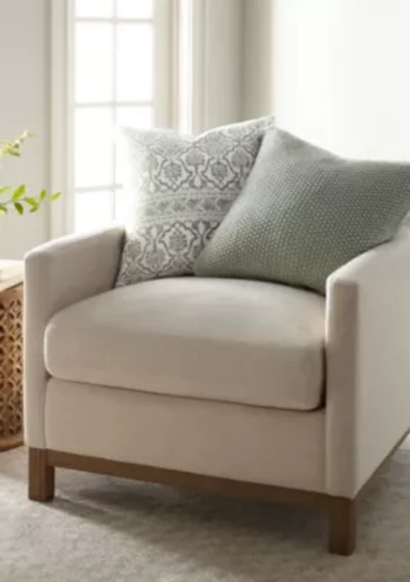 Seed Stitch Knit Décor Throw Pillow