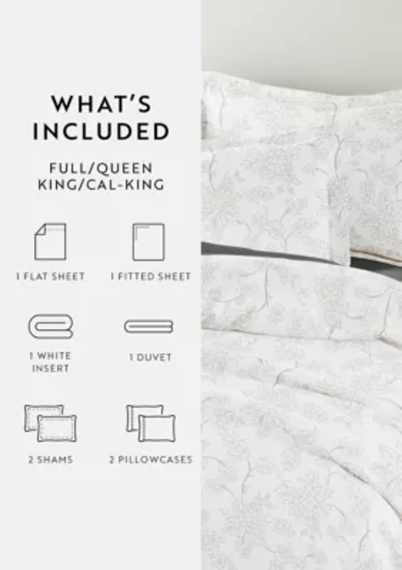 8-piece Bedding Bundle Patterned Duvet Cover Set