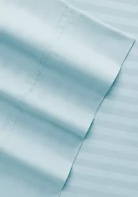 Premium Striped Embossed 4 Piece Bed Sheet Set