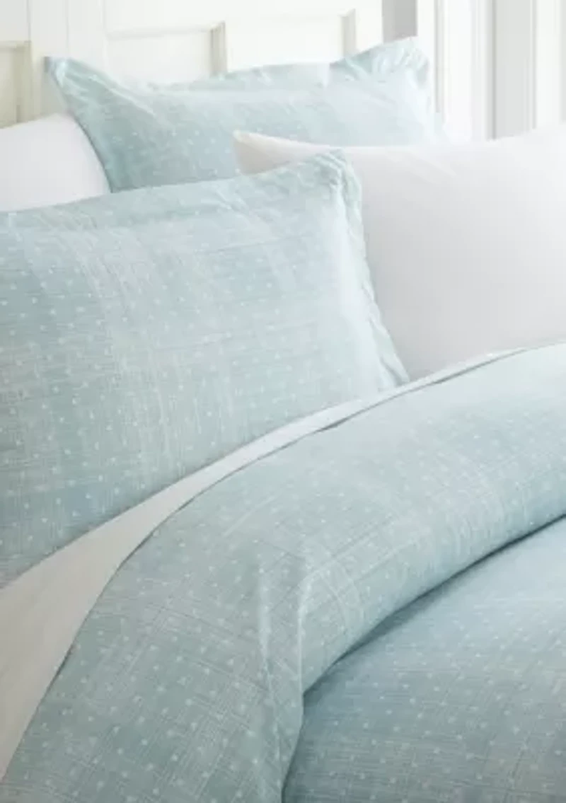 Premium Ultra Soft Polka Dot Pattern Duvet Cover Set