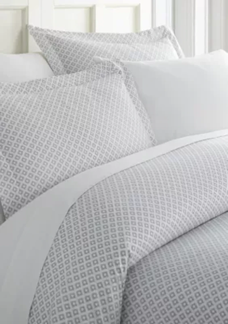 Premium Ultra Soft Polaris Pattern 3 Piece Duvet Cover Set