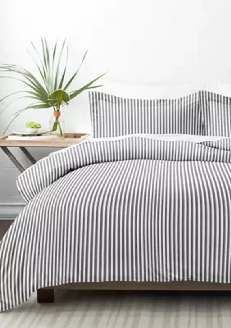 Premium Ultra Soft Ribbon Pattern Duvet Cover Set