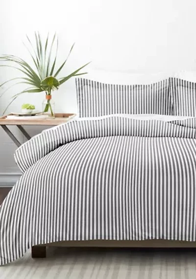 Premium Ultra Soft Ribbon Pattern Duvet Cover Set