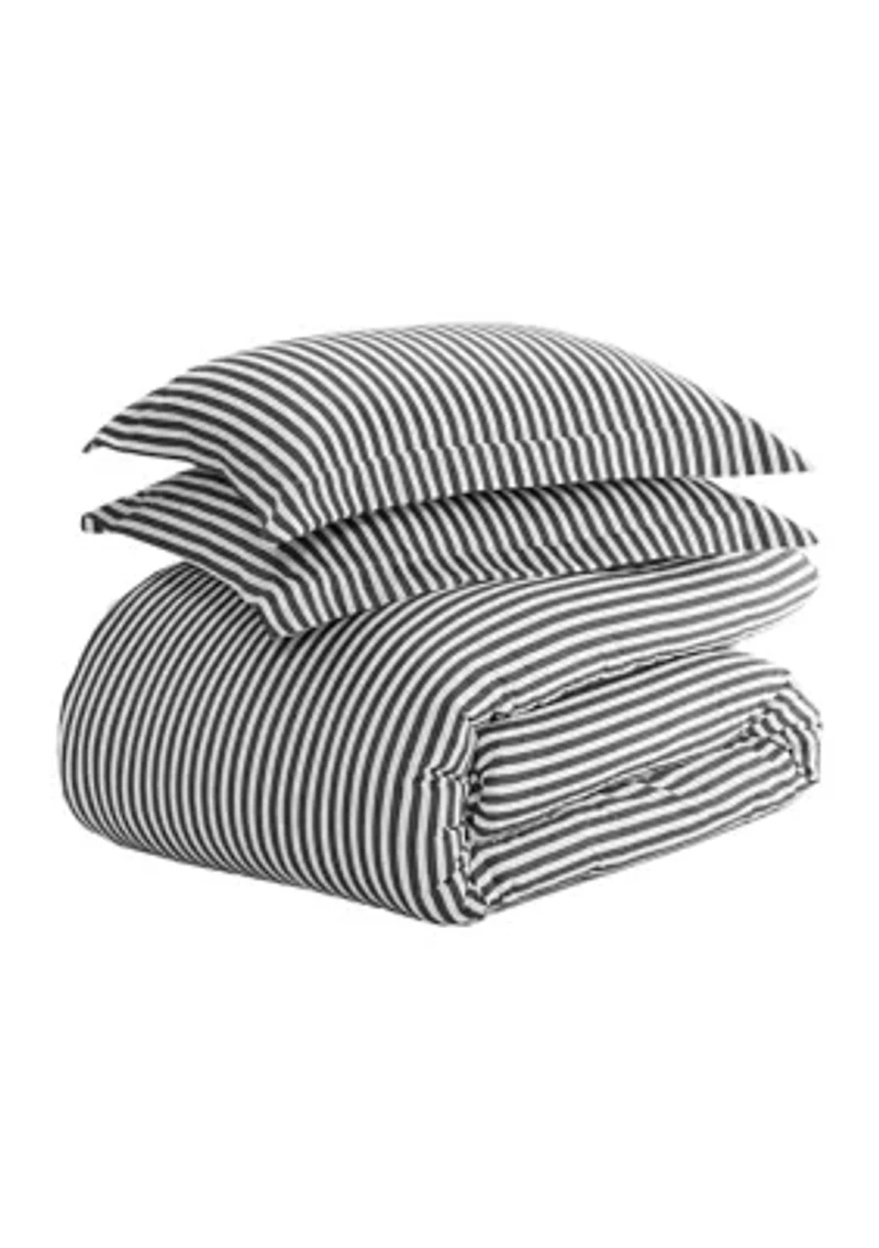 Premium Ultra Soft Ribbon Pattern Duvet Cover Set
