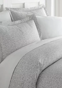 Premium Ultra Soft 3 Piece Vine Trellis Print Duvet Cover Set