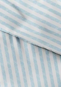 Premium Ultra Soft 3 Piece Puffed Rugged Stripes Duvet Cover Set