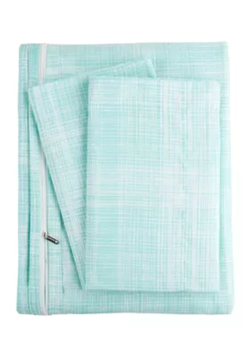 Premium Ultra Soft Thatch Pattern 3 Piece Duvet Cover Set
