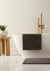 100% Cotton Reversible Solid Bath Mat