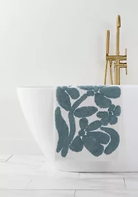 100% Cotton Floral Patterned Bath Mat