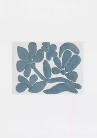 100% Cotton Floral Patterned Bath Mat