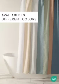 Linen-Look Shower Curtain