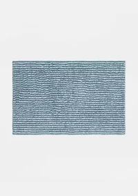 100% Cotton Pinstripe Patterned Bath Mat