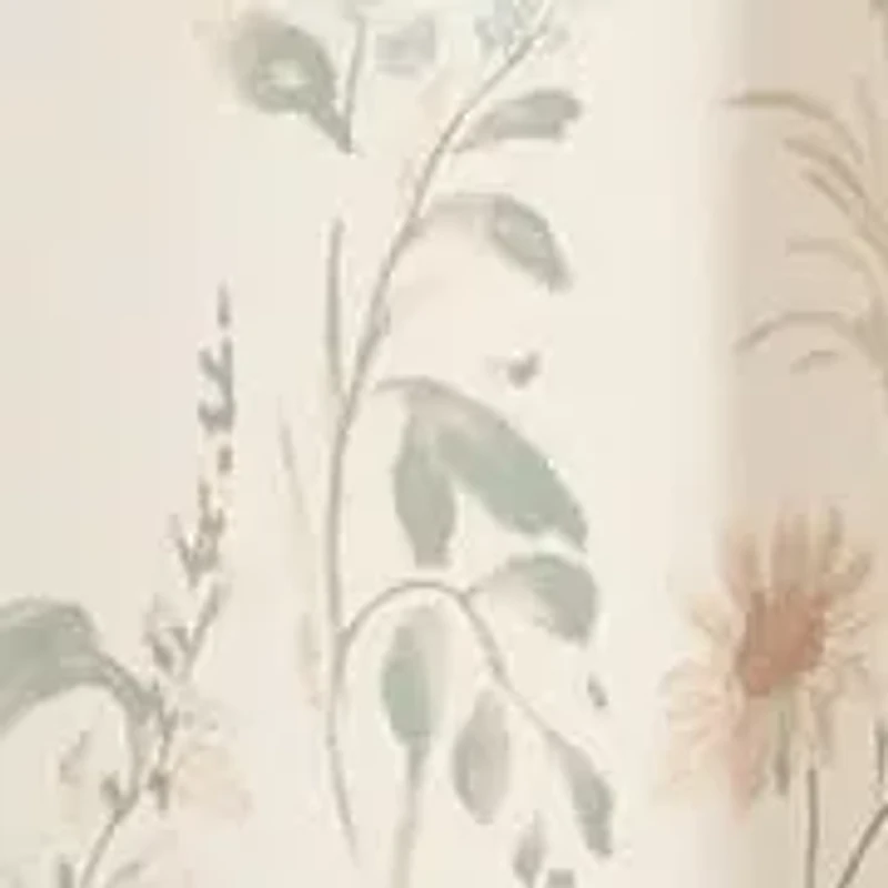 Timeless Floral Patterned Shower Curtain
