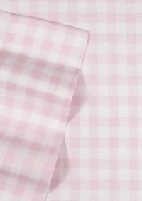 Kids Pink Gingham Pattern Sheet Set