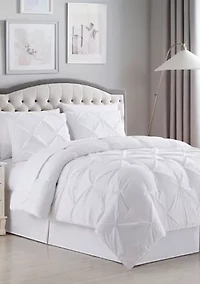 8 Piece Bed A Bag Pintuck Comforter Sheet Skirt Sham Set