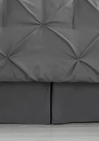 8 Piece Bed A Bag Pintuck Comforter Sheet Skirt Sham Set