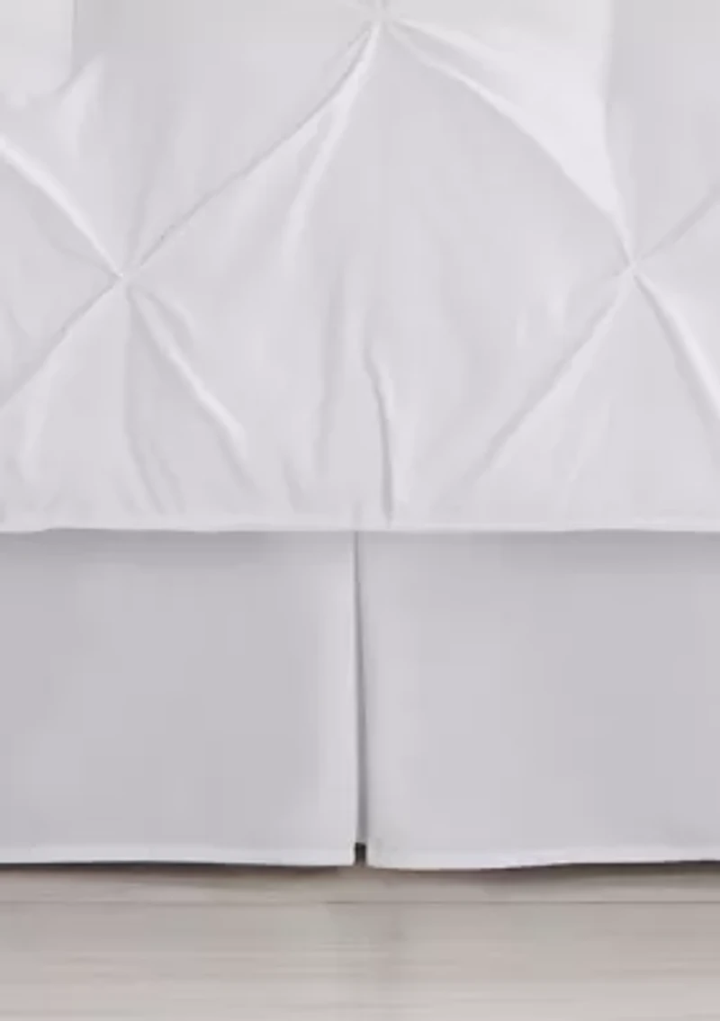 8 Piece Bed A Bag Pintuck Comforter Sheet Skirt Sham Set