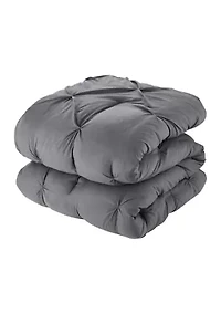 8 Piece Bed A Bag Pintuck Comforter Sheet Skirt Sham Set