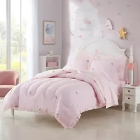 Kids Rainbow Unicorn Bed a Bag Comforter, Sham & Sheet Set
