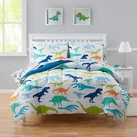 Kids Dinosaurs Bed a Bag Comforter, Sham & Sheet Set