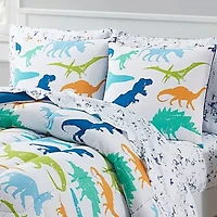 Kids Dinosaurs Bed a Bag Comforter, Sham & Sheet Set
