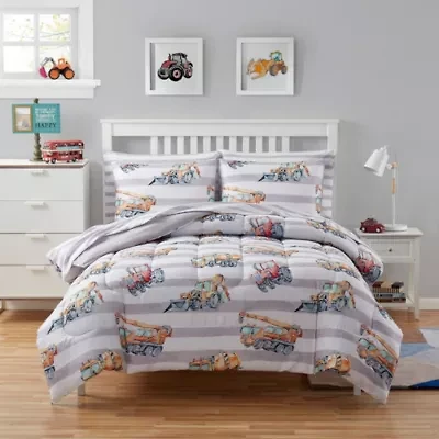 Kids Trucks Bed a Bag Comforter, Sham & Sheet Set