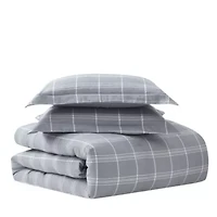 Chambray Weave Plaid Bed a Bag Comforter & Sheet Set