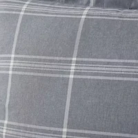 Chambray Weave Plaid Bed a Bag Comforter & Sheet Set