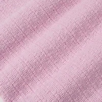 Grand Hotel 100% Cotton Houndstooth Stitch Pattern Woven Blanket