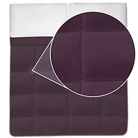 Solid Color Comforter Polyester Fill Microfiber Covering