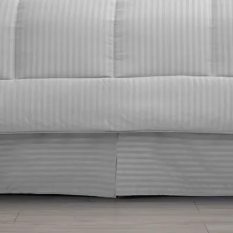 8 Piece Bed A Bag Hotel Dobby Embossed Comforter Sheet Skirt Sham Set