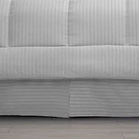 8 Piece Bed A Bag Hotel Dobby Embossed Comforter Sheet Skirt Sham Set