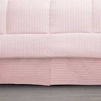 8 Piece Bed A Bag Hotel Dobby Embossed Comforter Sheet Skirt Sham Set