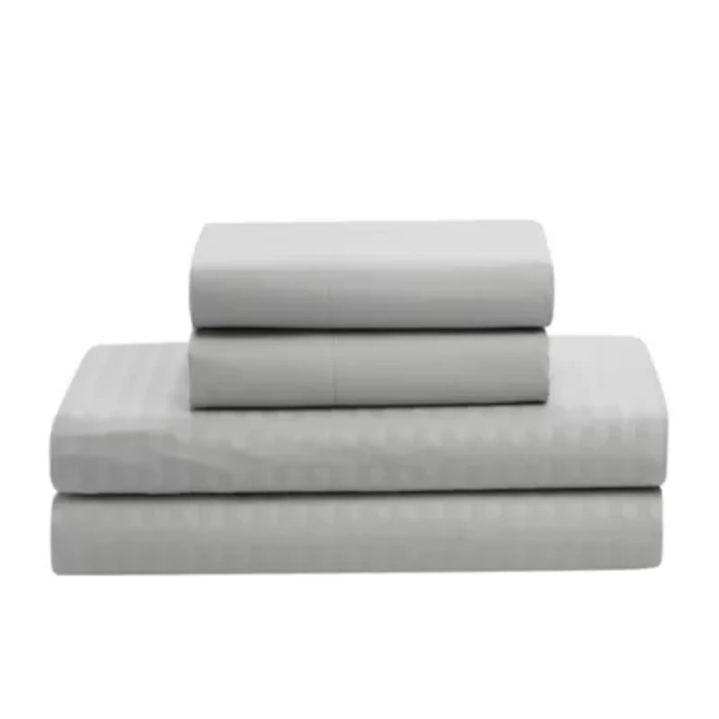 8 Piece Bed A Bag Hotel Dobby Embossed Comforter Sheet Skirt Sham Set